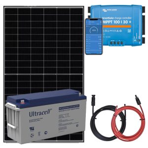 Panel słoneczny 435W i akumulator żelowy 150Ah z regulatorem MPPT