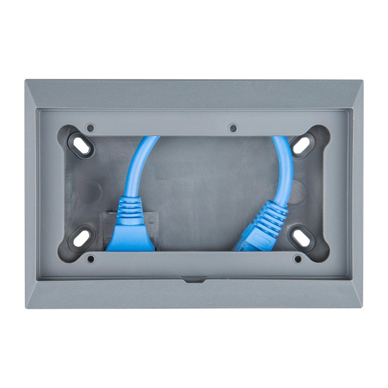 Wall mount enclosure for 65 x 120 mm GX-panels with 90 degr. RJ45 socket only