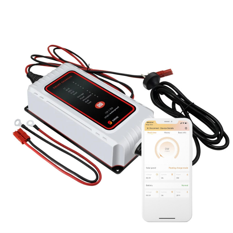 Ładowarka SRNE IP65 12V 25A