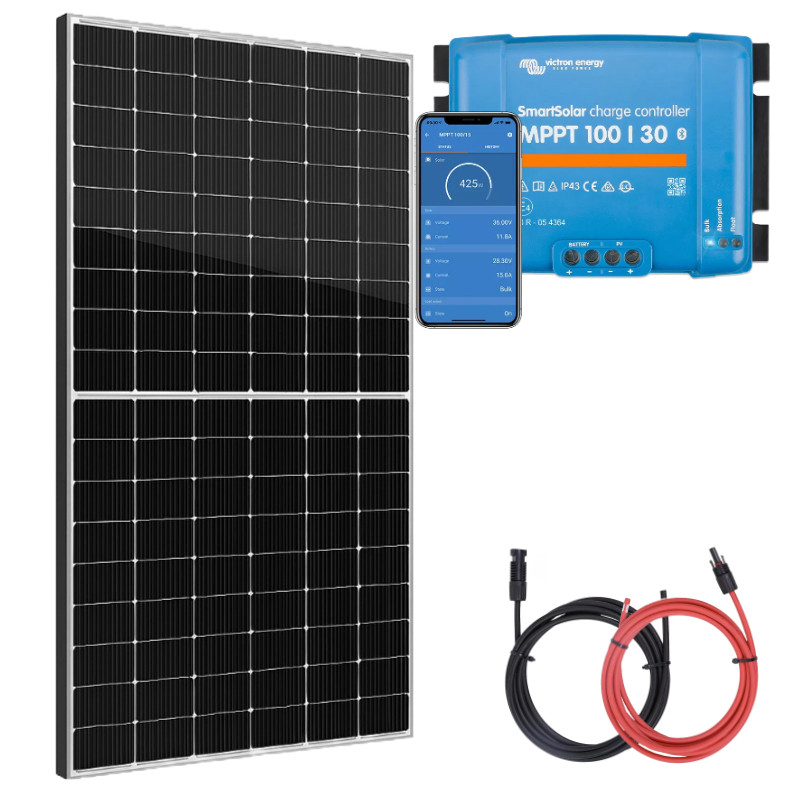 Zestaw do kampera panel sztywny 435W regulator 30A MPPT