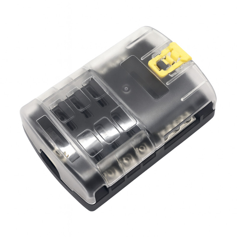 Obrazek produktu Blok bezpieczników Solvian 6-obwodowy 32VDC 100A (SKU: 4165) - importowany z CSV (SunTrack)