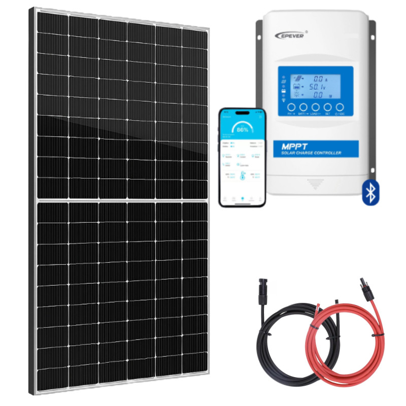 Panel słoneczny 435W z regulatorem ładowania 30A MPPT